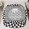 Elastic Band Mattress Cover Checkered Pattern Mattress Protector Fitted Bed Sheet  Single Bed