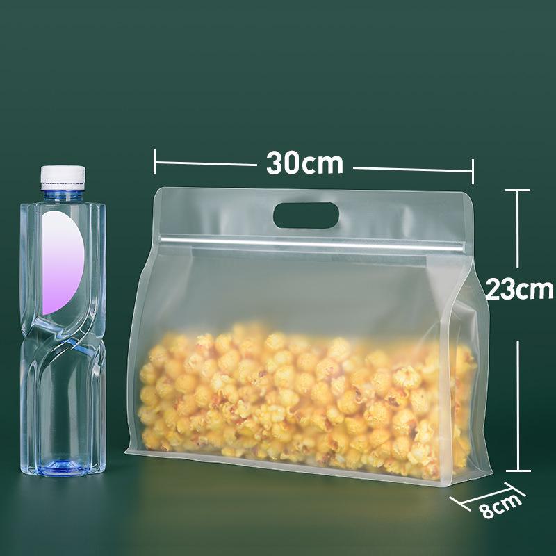 Матовый прозрачный пакет для упаковки чая и еды с восьмисторонним запечатыванием, с пряжкой и самоподдерживающейся конструкцией