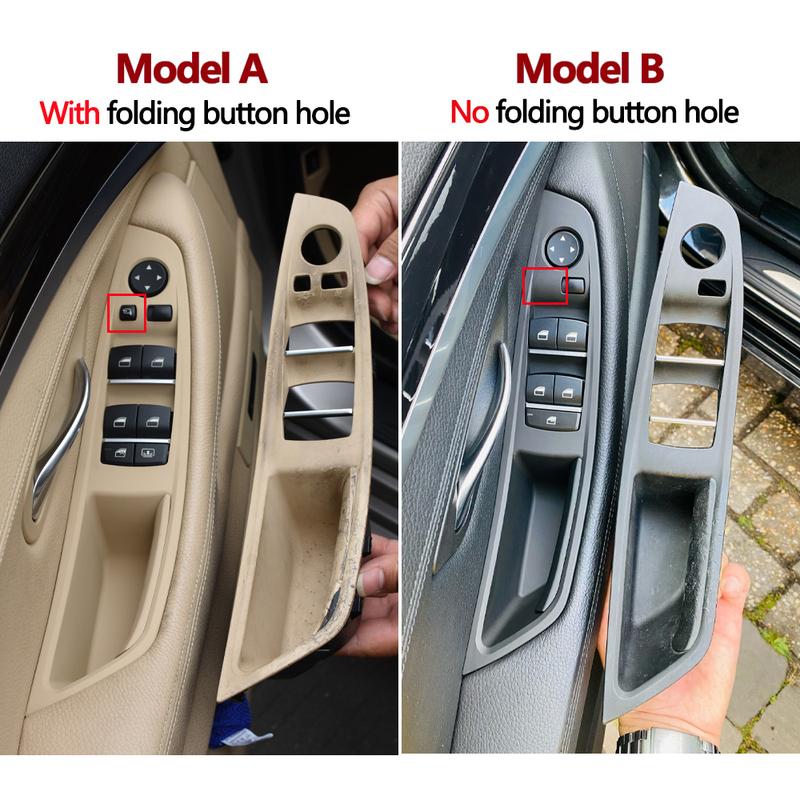 7pcs Set LHD Interior Armrest Door Handle Panel Ide Trim Cover For BMW 5 Series F10 F11 F18 520i 523i 525i 528i 535i