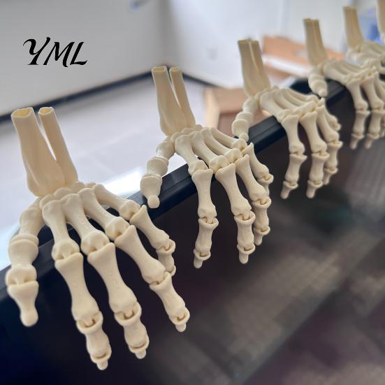 Прочные Пластиковые Скелетные Украшения Хэллоуин Руки, 3D Печатная Модель Костей Руки, Реалистичные Вечеринка Реквизит Жуткий Костяной Коготь Реквизит для Домашнего Украшения