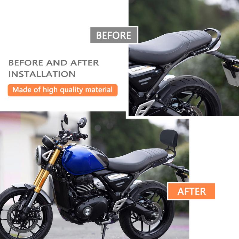 Для Speed 400 2024 Speed400 2025 Scrambler 400X 2024 2025 Мотоцикла Пассажирская Задняя Спинка Подушка Съемная Сисси-Бар