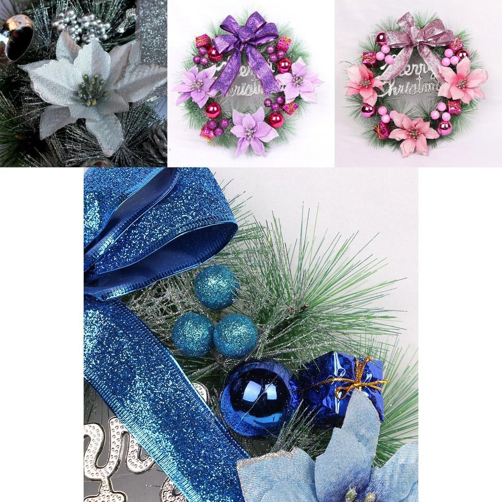 Luxurious Pvc Christmas Wreath For Front Door Elegant Xmas Party Garland Decor