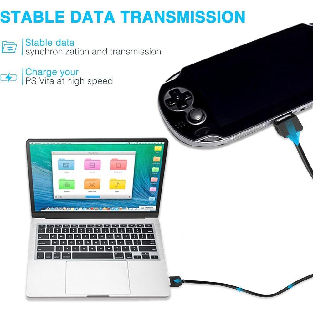 Кабель для синхронизации данных USB 2 в 1 1 м Линия зарядки для Playstation Vita 1000