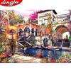 Diy Diamond Painting Landscape Embroidery Arrivals Town Building Home Decoration