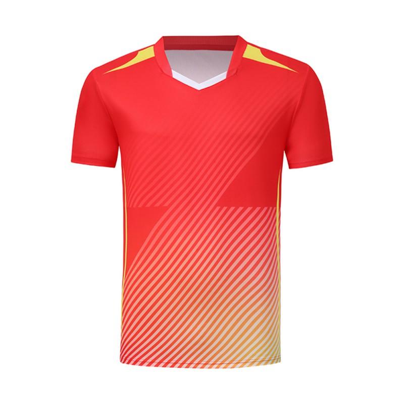 Unisex Badminton Shirt Short Sleeve Quick Dry Breathable Sport T-Shirt Men Women Kids Athletic Wear