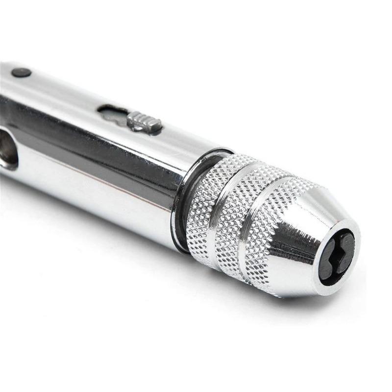 Регулируемый 3-8 мм Т-образный храповой ключ с резьбой M3-M8 для метчиков слесарный инструмент