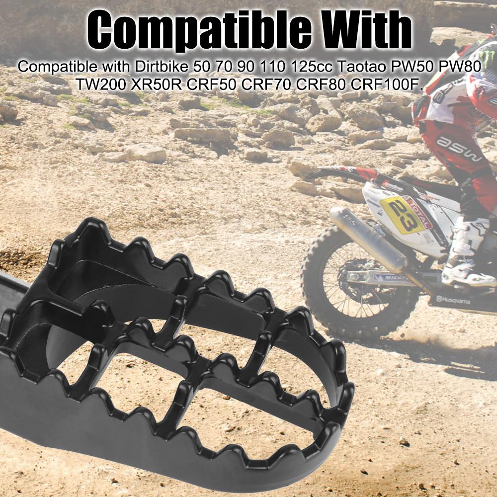 Подножки для питбайка, алюминиевые педали для мотоцикла PW50 PW80 TW200 XR50R CRF50 CRF70 CRF80 CRF100F