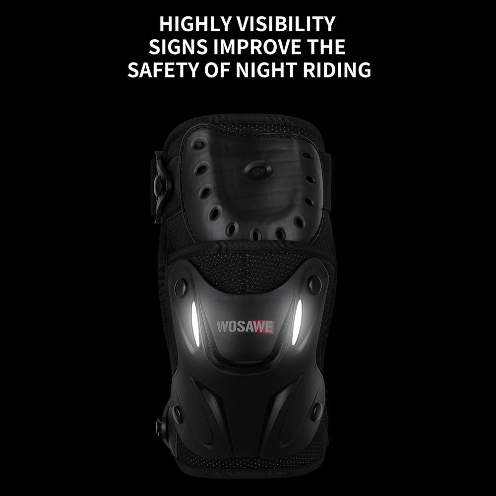 Wosawe Комплект защиты локтей и колен мотоцикла, защита брони эндуро для мотоцикла, внедорожные щитки для голени, взрослые