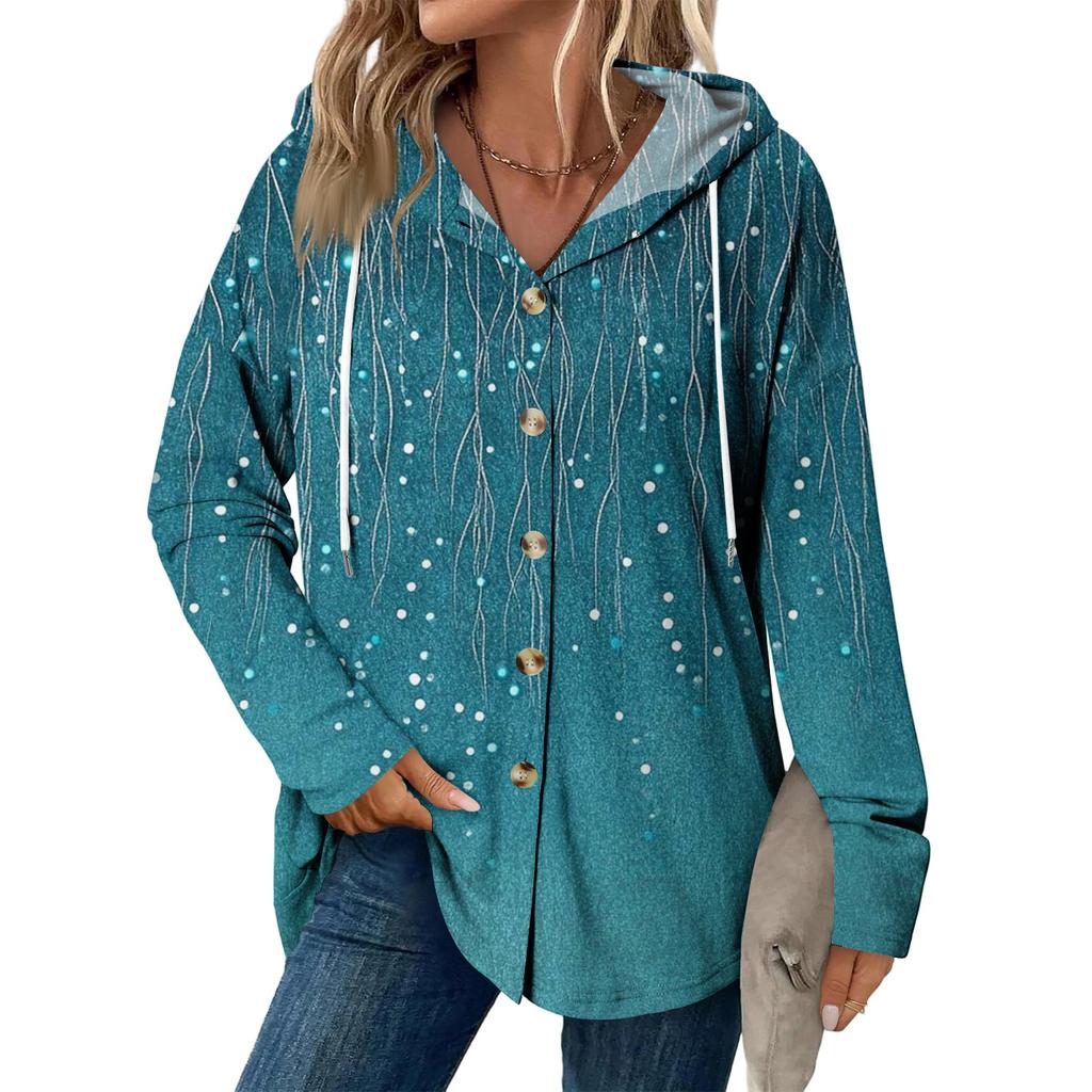 Женское модное повседневное пальто реглан с длинным рукавом и кулиской, винтажное пальто с капюшоном на пуговицах