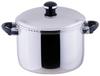 Object Pot Deep Jumbo 25cm Made In Japan 5 Year Warranty IH Compatible Lightweight Two-Handed OJ-39