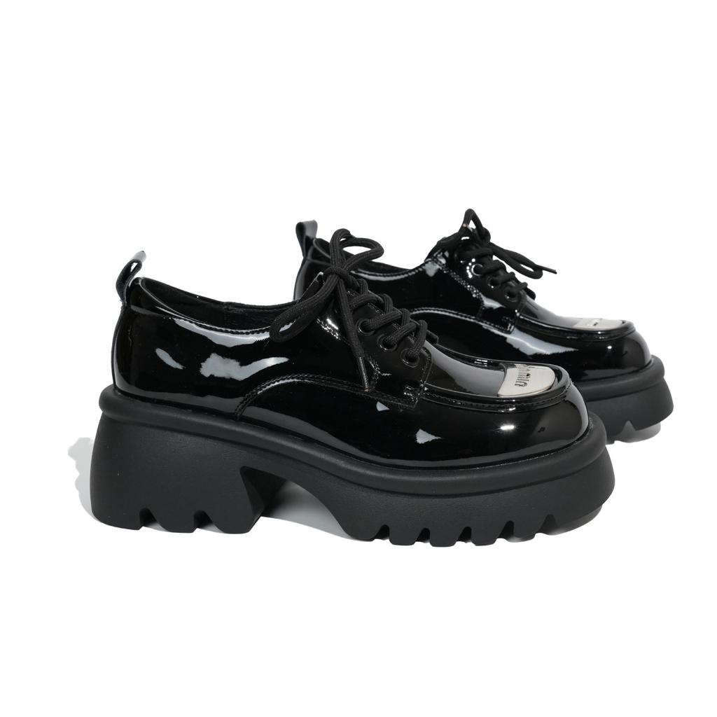 Лоферы из натуральной кожи на платформе, женская обувь, весенние новые туфли в британском стиле, кожаные туфли увеличены за счет туфель Мэри Джейн