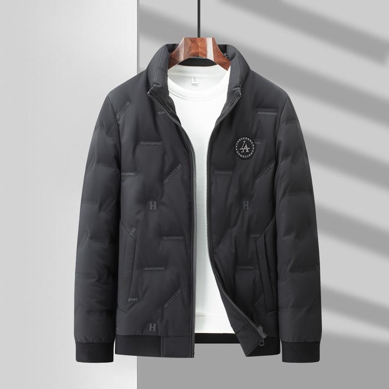 Зимняя мода, простая, универсальная, с воротником-стойкой, короткая куртка-пуховик, мужская, холодная и теплая, для молодых мужчин