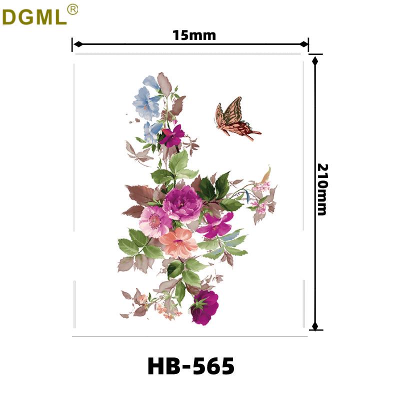 Kirin Lion Fox Totem Flower Tattoo Sticker – Waterproof & Customizable Realistic Design