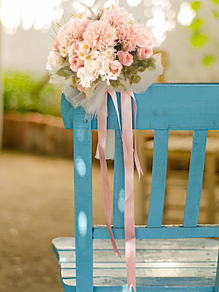 4 шт. поддельные гортензии розы искусственный шелковый букет ромашек осенние украшения для кухни, дома, сада, стола, центральные детали, декор