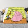 Les-Barbapapa Плед Одеяло King Size Пушистый Плед Пледы Одеяла для Дивана Роскошные Постельные Принадлежности Пляжное Полотенце Дом и Украшения Колено