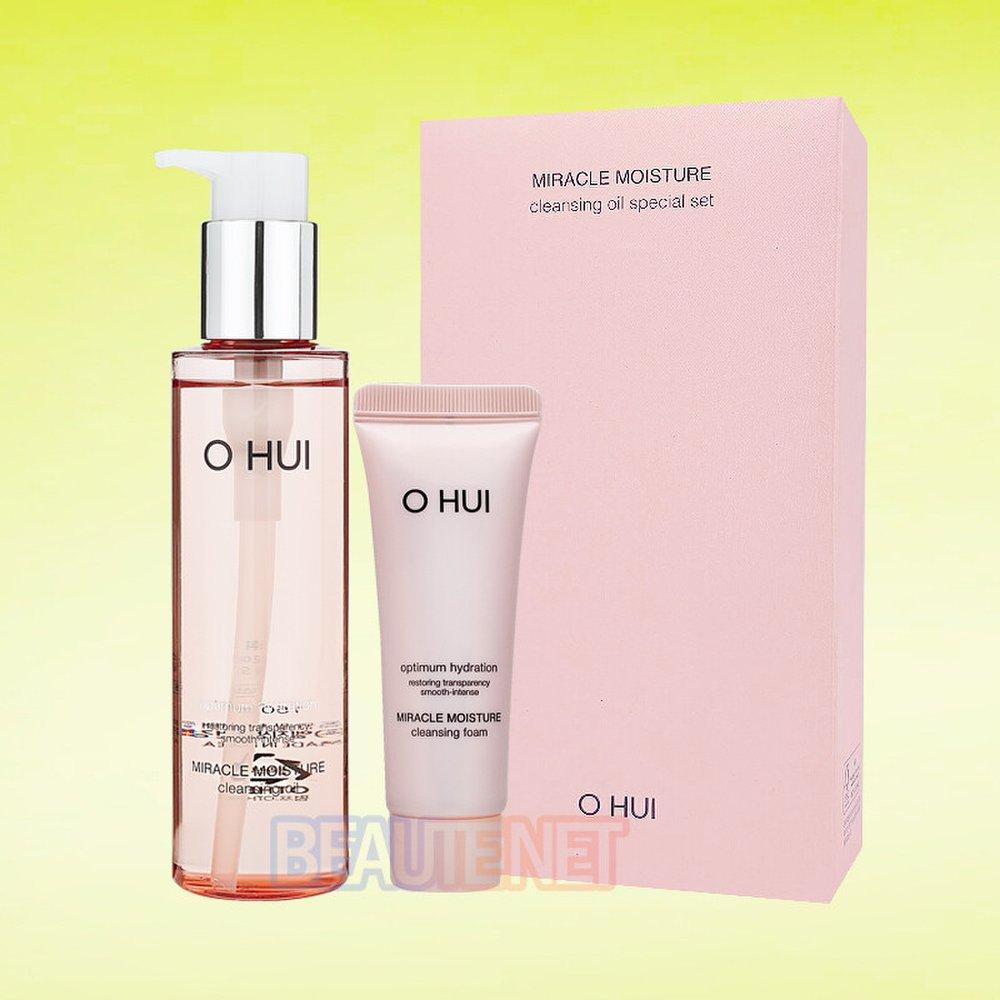 O HUI Очищающее масло Miracle Moisture 150 мл + очищающая пенка 40 мл