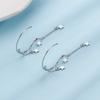 Серьги-кисточки с двойной звездой, женственность, простота и универсальность, индивидуальность, длинные серьги-крючки в форме С от Ins Wind Meteor