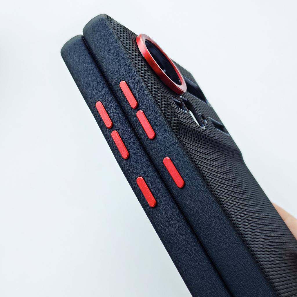 Для ZTE Nubia Z80 Z70 Z70S Ultra ПУ Кожа Дружелюбная к Коже Контрастные Цвета Клавиши Рамка для Камеры Защитная Задняя Панель Мягкий Чехол