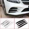 For Mercedes Benz C Class W205 -ABS Car Styling Front Fog Light Decoration Strips Air Intake Grille Cover Trim