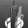 Для Samsung S25 S24 Ultra S23 Магнитный чехол для телефона Противоударный алюминиевый каркас Матовый гибридный чехол