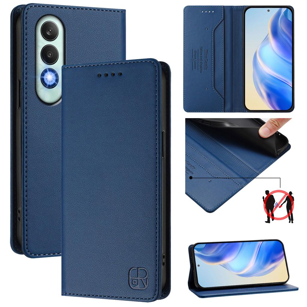 Luxury Leather Case For OnePlus Nord N10 CE4 N30 N300 Nord2T Nord3 OnePlus 10R RFID Blocking Card Slot Magnetic Attraction Stand Shockproof Flip Cover