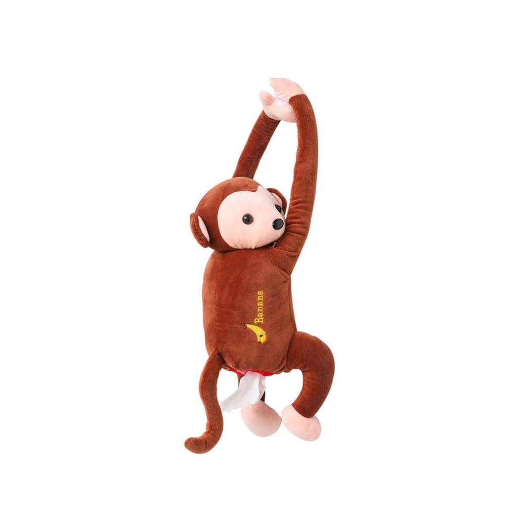 Monkey Tissue Holder,Cute Toy Cartoon Animal Tissue Paper Holder Case