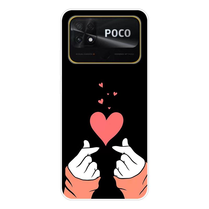 Для Xiaomi Poco C40 C 40 Чехол Мягкая силиконовая задняя крышка Мультяшный чехол для телефона Разнообразие