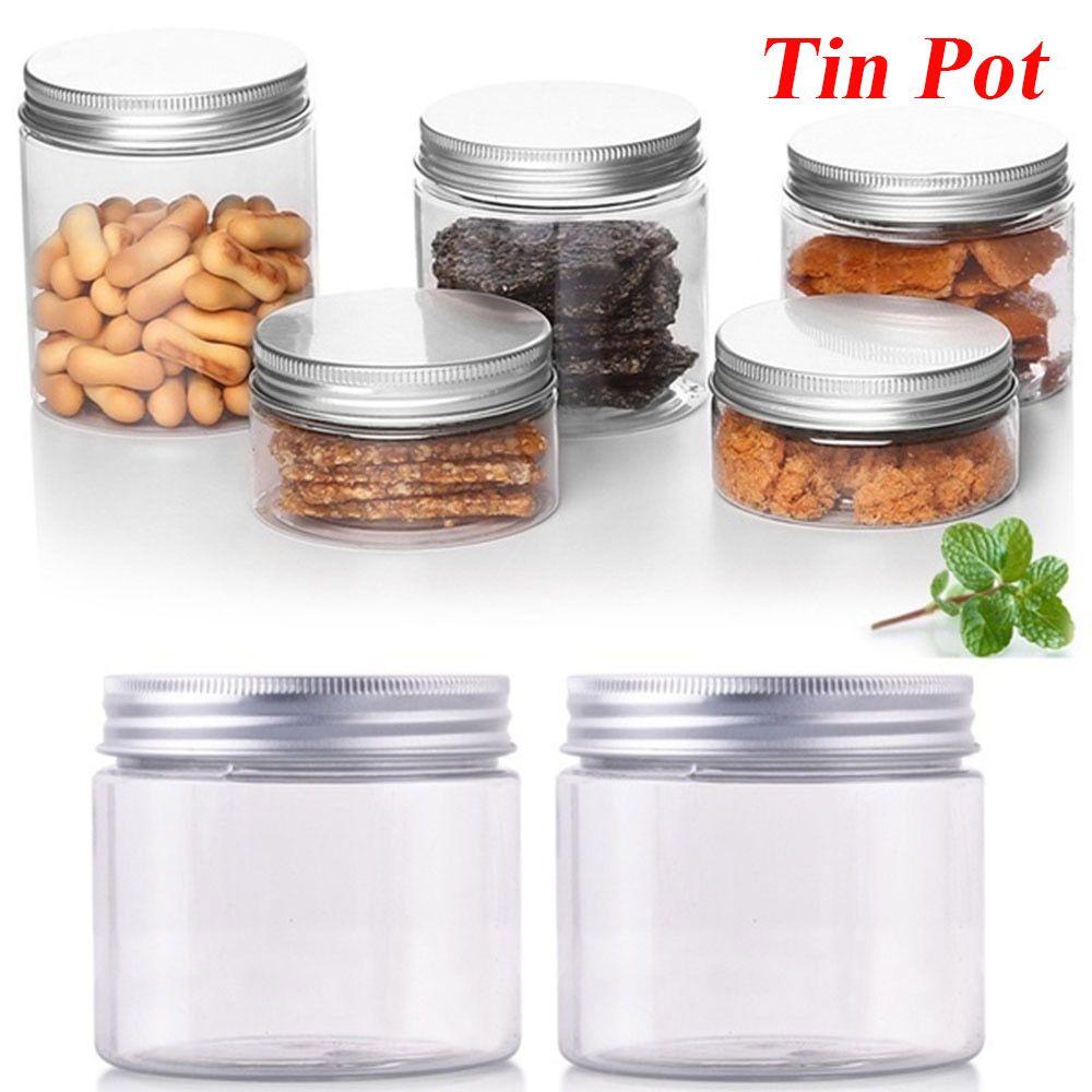 30-250ML Oil Wax Lip Balm Storage Container Empty Jar Aluminum Cap Tin Pot