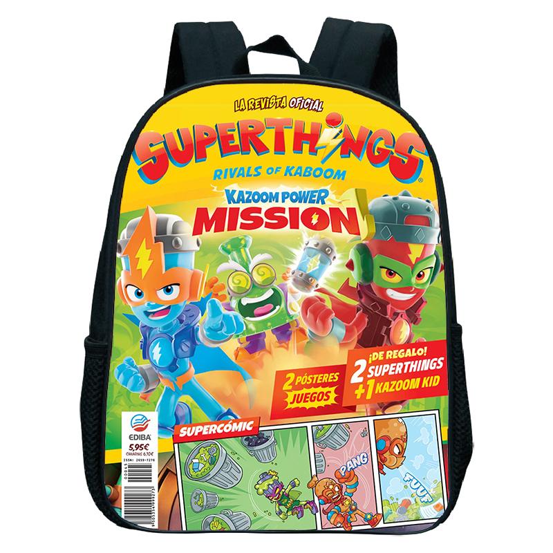 Игра SuperThings Рюкзак Милый Школьный Портфель Девочки Школьная Сумка Первоклассники Детский Мультяшный Рюкзак Водонепроницаемый Рюкзак Mochila