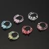 10 шт. цветные серьги-кольца из смолы, милые крошечные серьги для женщин и девочек, простые универсальные украшения с пряжкой, аксессуары, подарки