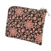 Indenya Inden Coin Purse F Coin Purse 08 Deerskin Black X Pink Lacquer Clematis Pattern 1008-51-169
