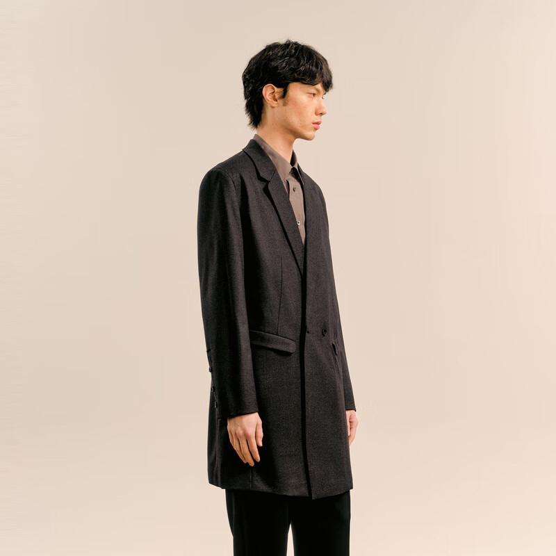 CROQUIS Men's 2024 Autumn Suit Collar Trench Coat