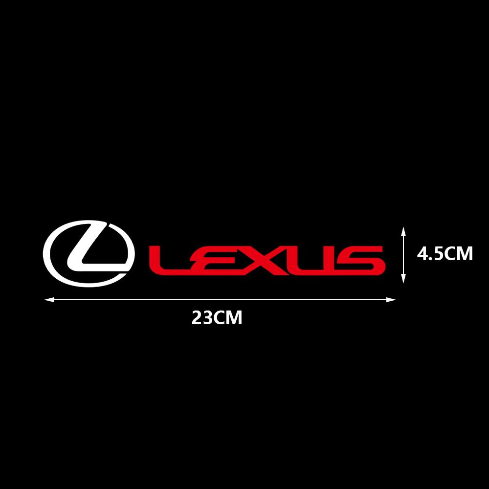 FIWB3 2/4PCS Car Stickers Vinyl Styling Art Car Sticker Creative Auto Decal For Lexus CT200h F sport ES LS IS GS LC RC GC RX UX NX LX