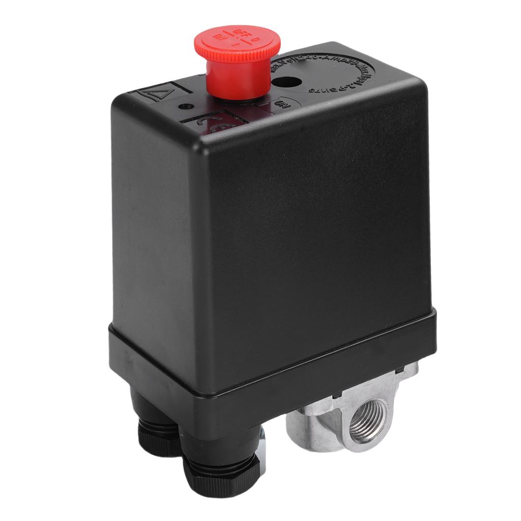 Air Compressor Pressure Switch 90PSI 120PSI 4 Ports 240V 20A Pressure Control Switch Valve