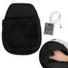 USB Heated Computer Mouse Pad Hand Warmer Roomy Hand Warming Mouse Pad Desk Accessories for Men and WomenBlack