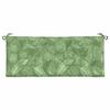 VidaXL Garden Bench Cushion Leaf Pattern 120x50x7 Cm Fabric 361599