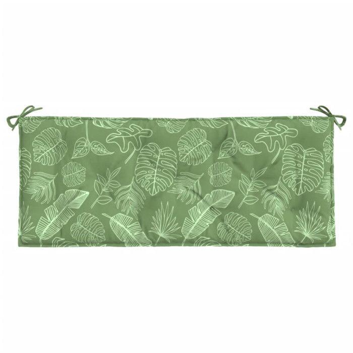 VidaXL Garden Bench Cushion Leaf Pattern 120x50x7 Cm Fabric 361599