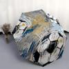 1pc Soccer Ball Pattern Automatic Folding Umbrella, Portable 3-Fold Design, Iron Frame, Outdoor, Ideal Gift for Fans & Travelers.X011