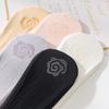 Women's Summer Thin Style Pure Cotton Ice Silk Shallow Mouth Silicone Non Slip Invisible Socks