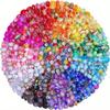 3/12/24pcs Bead Assortment European Large Hole Beads Spacer Beads Rhinestone Craft Beads for DIY Charms Bracelet Jewelry Making
