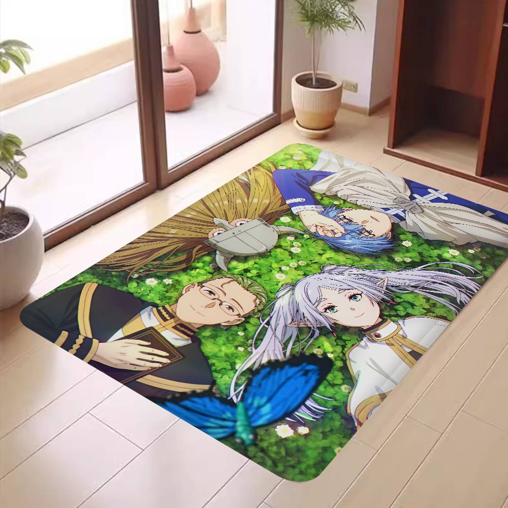Аниме Фрирен Коврик для входной двери Скандинавский стиль Спальня Гостиная Придверный коврик Дом Балкон Противоскользящий Современный домашний декор