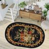 Моющийся нескользящий овальный ковер для гостиной с цифровой печатью RVG7269-HT452