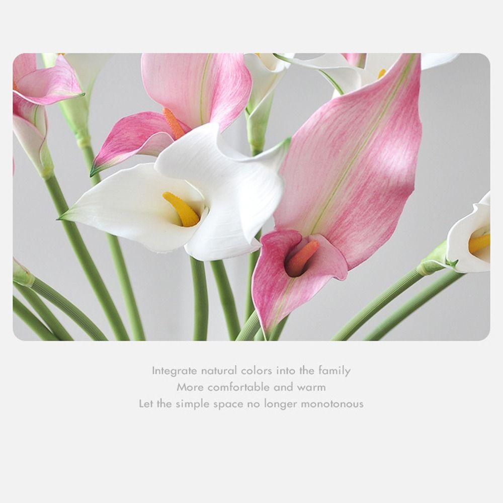 EVA Simulation Calla Lily Real Touch Faux Flower Creative Floral Arrangement Living Room