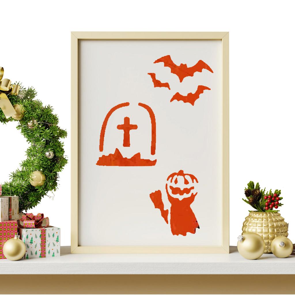 25 шт. Хэллоуинские трафареты для поделок 3 дюйма Шаблон для рисования Трафареты для рисования для росписи по дереву, стене, тыкве, домашний декор