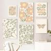 Abstract Flower Market Posters Retro Floral Art Canvas Painting Nordic Prints Wall Aesthetic Pictures for Living Room Decor