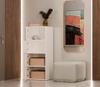 Alma White Chest Of Drawers 4 Doors 4 Shelves