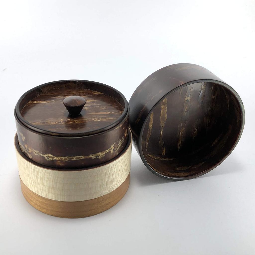 Кольцо-тубус Fujiki Denshiro Shoten 3 цвета, чайница, простая кожа 37241, диаметр, высота 8,2 см, 7,8 см