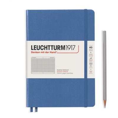 Блокнот Leuchtturm A5 Denim с официально импортированной сеткой, 361579,