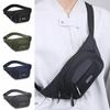 Wear-resistant Mobile Waist Bag Large Capacity Sports Walking Bag Zipper Men Chest Bag Motorcycle