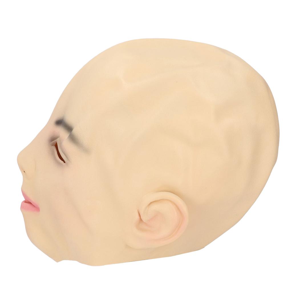 Реалистичная женская латексная маска на всю голову с отверстиями для рта и глаз, косметическая накладка, реалистичная латексная маска на голову, имитирующая человеческое лицо